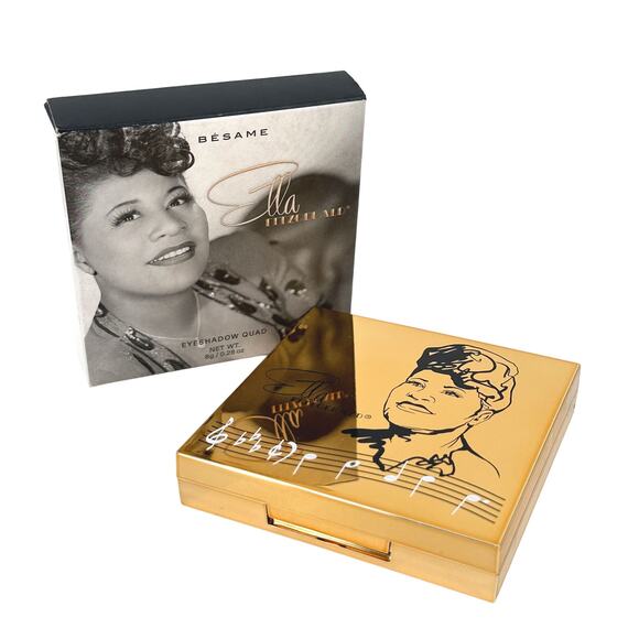Ella Fitzgerald Eyeshadow Palette Besame Cosmetics Neutral Limited Edition - Picture 2 of 7